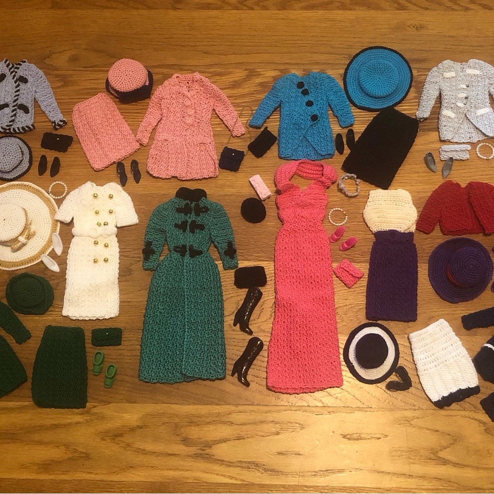 Annie Potter Princess Diana 10 Completed Outfits Lot W/Accessories Fits Barbie